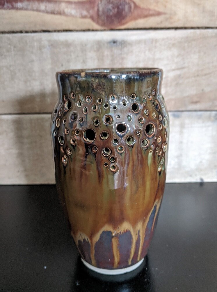 Tapered Pinhole Vase