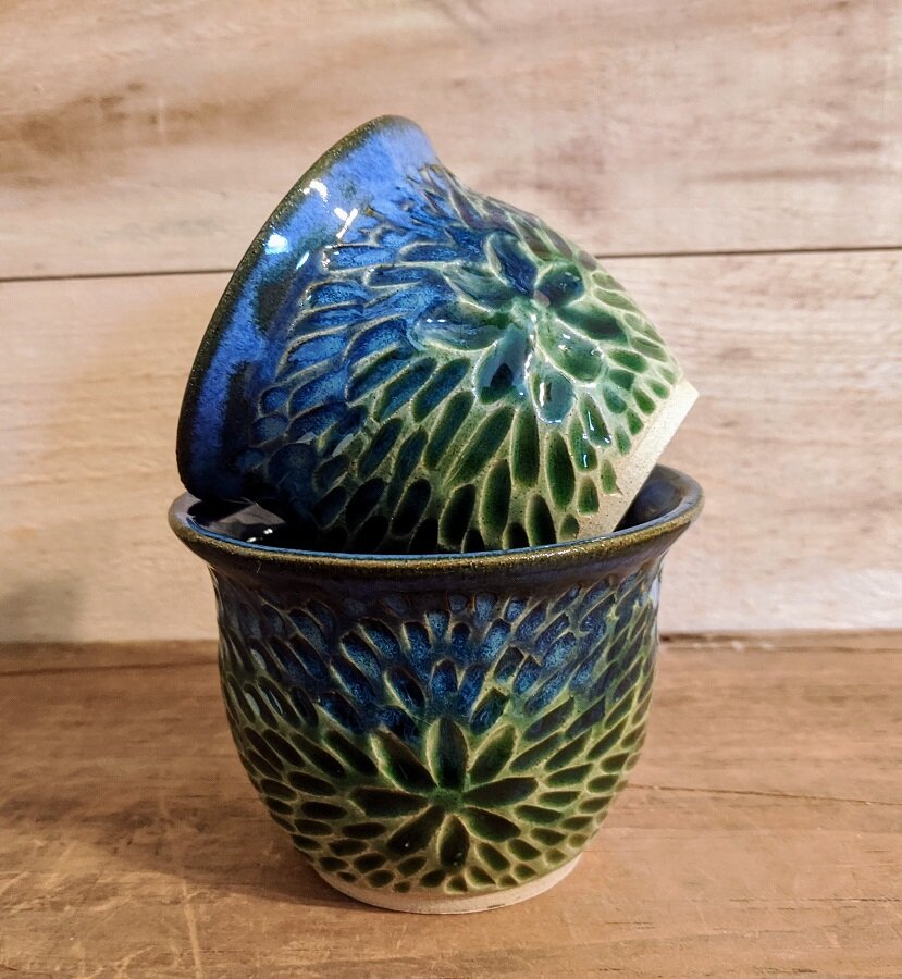 Textured Mini Stacking Bowl Set