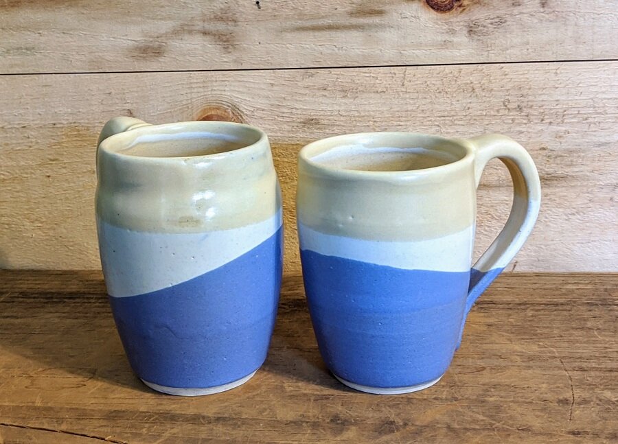 Sand & Purple Mug Set