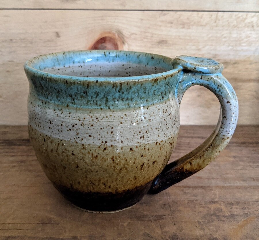 Earth & Sky Wide-body Mug with Thumb Rest