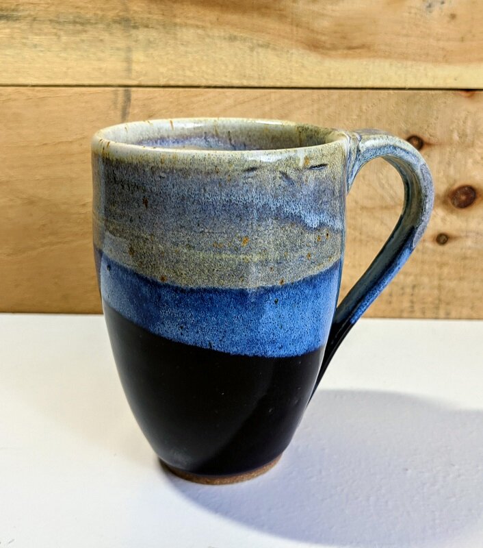 Deep Blue Tapered Mug