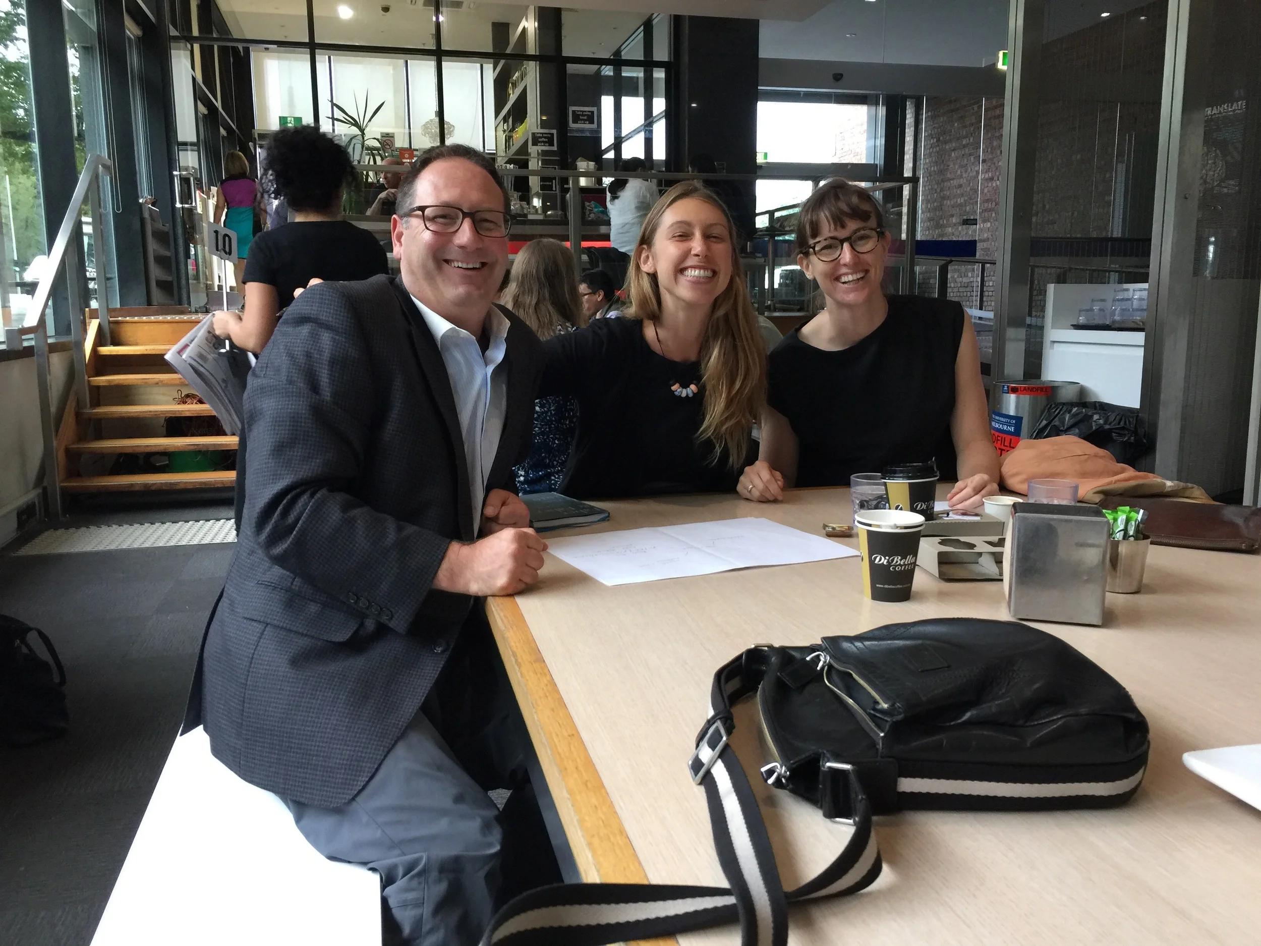 Brainstorming in Cafe Barettos for 2016 plans! 