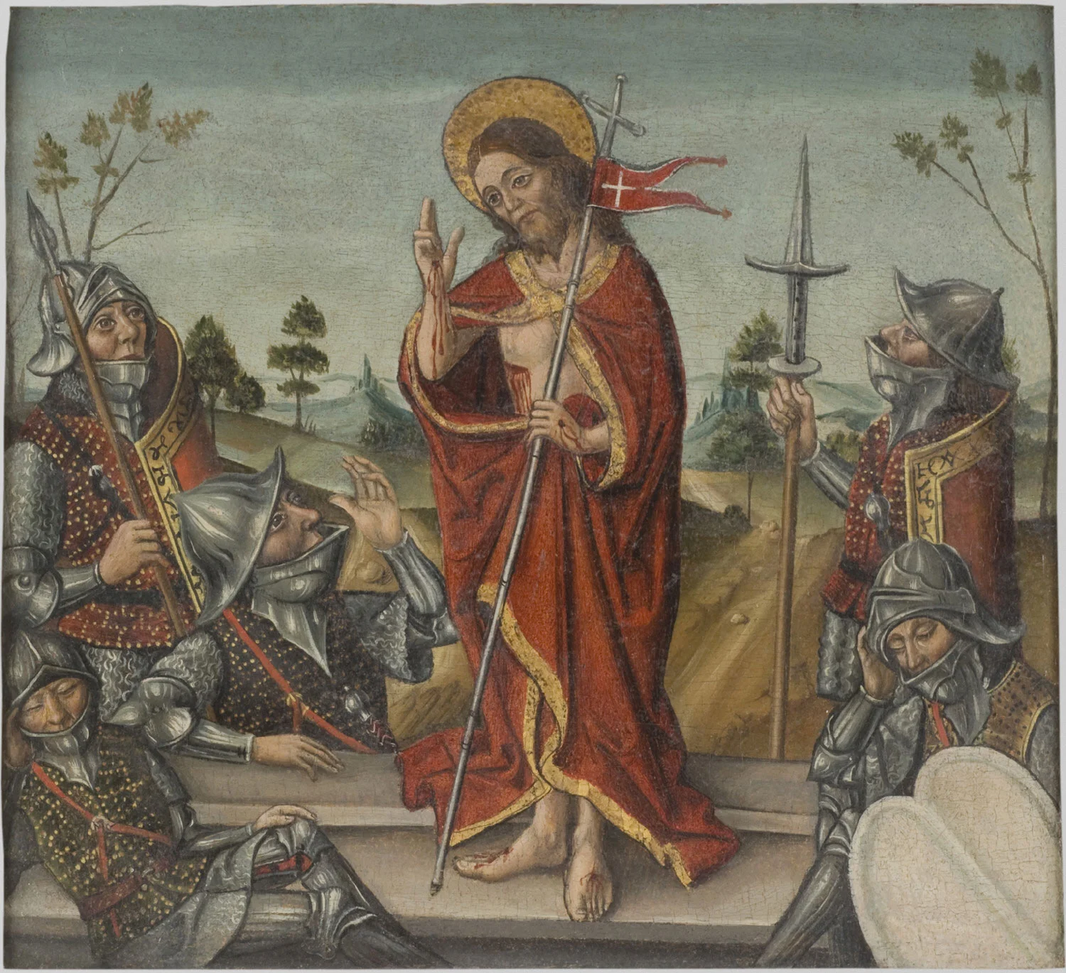 The Resurrection , 15th Century, Artist Unknown, Spanish from the Philadelphia Museum of Art