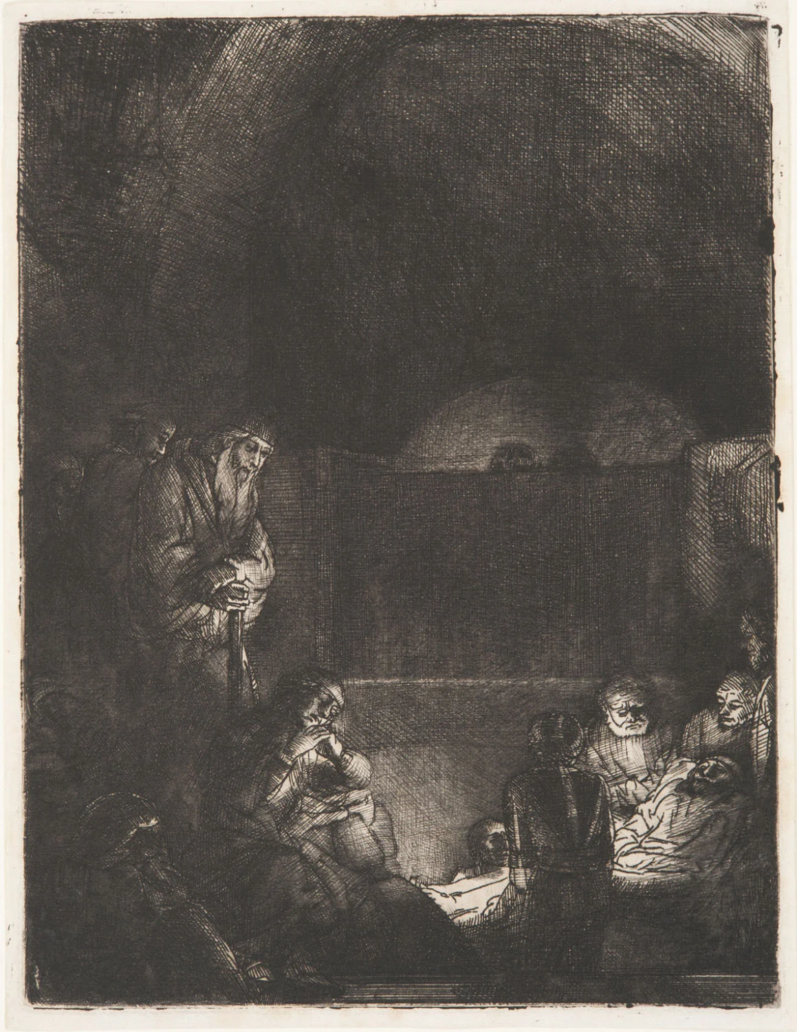 The Entombment, Rembrandt Harmensz. van Rijn, c. 1654 Dutch, from the Philadelphia Museum of Art