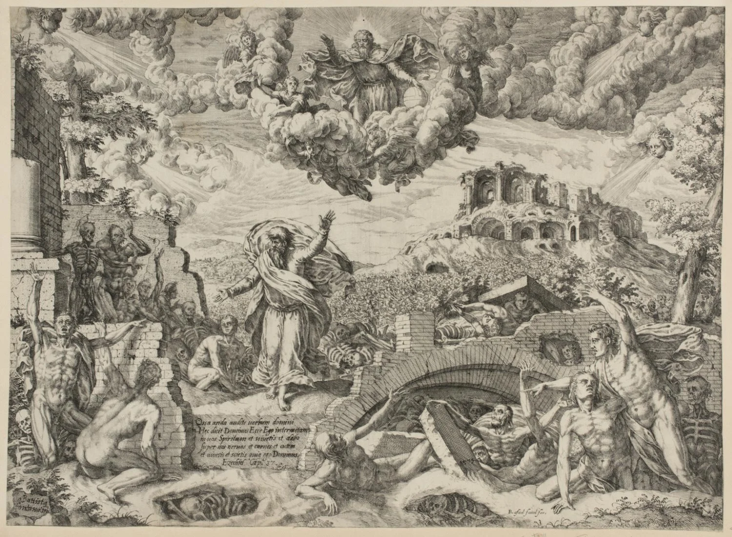 The Prophet Ezekiel , 1579, by Giovanni Battista Fontana, Italian from the Philadelphia Museum of Art