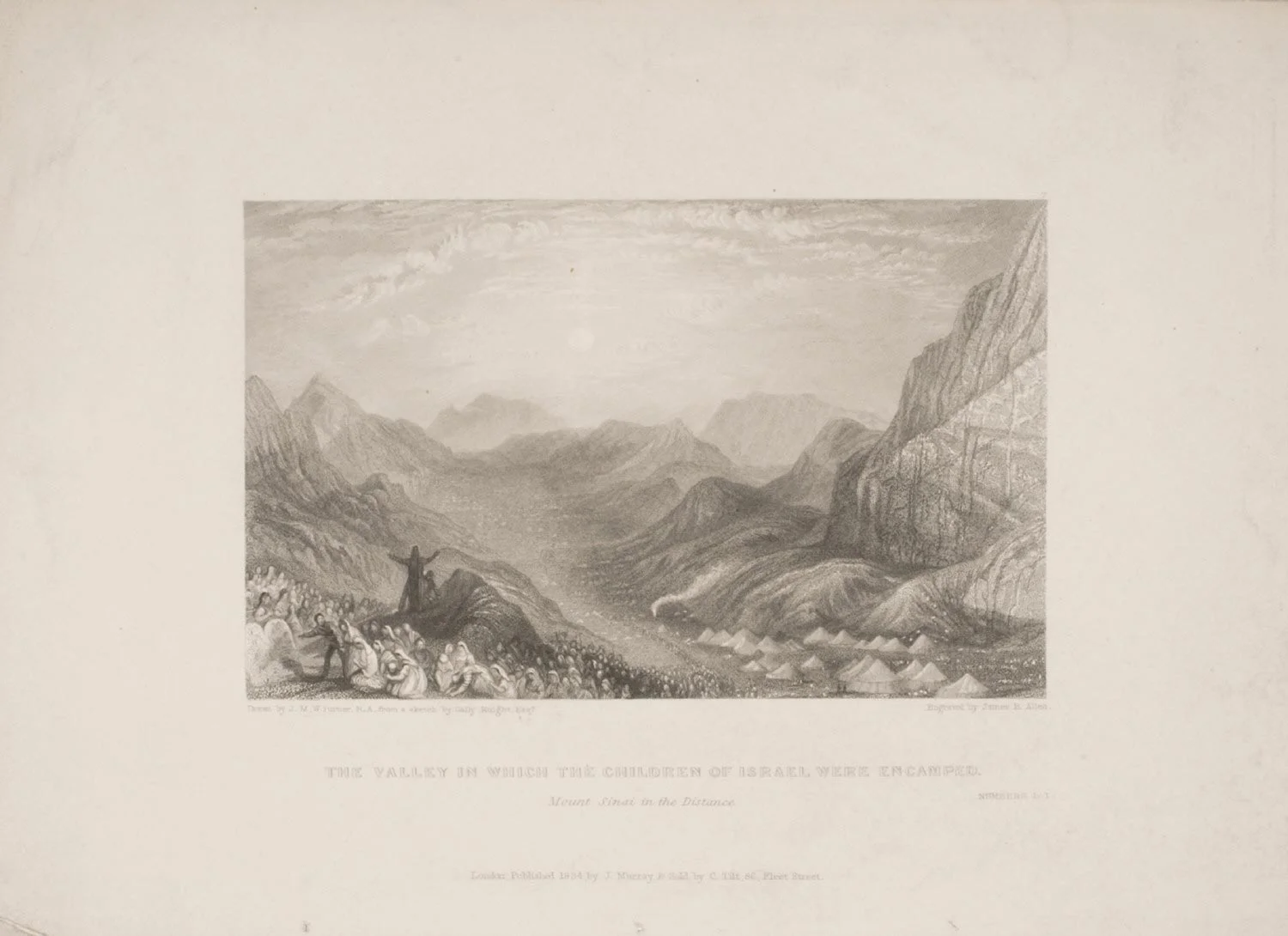The Valley in which the Children of Israel were Encamped , 1834, by James Baylie, English from the Philadelphia Museum of Art