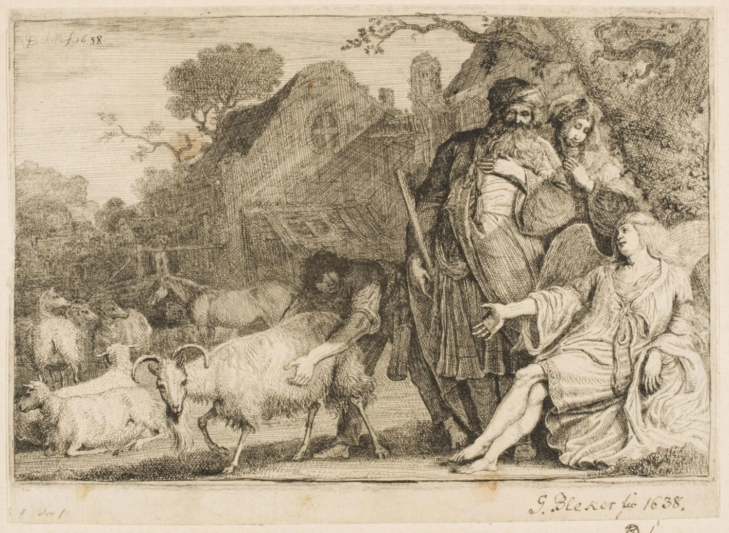 The Angel Promises Abraham a Son , 1638, by Gerrit Claesz Bleker, Netherlands from the Philadelphia Museum of Art