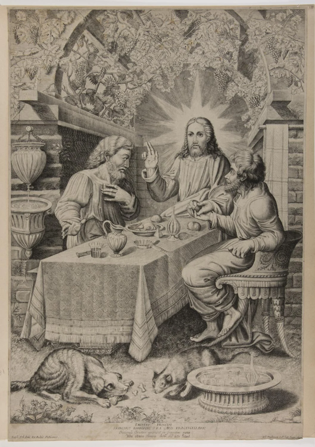 The Supper at Emmaus , 1642, by Sébastien Vouillemont, Italy. from the Philadelphia Museum of Art