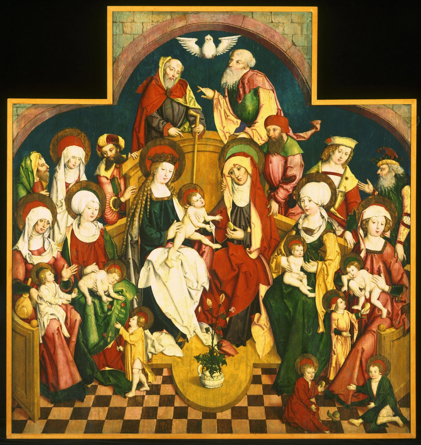 The Holy Kinship , c. 1500, Attributed to Matthäus Gutrecht the Younger, German, from the Philadelphia Museum of Art