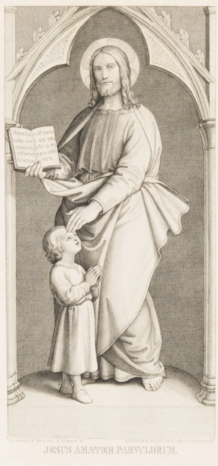 Jesus Amater Parvulorum , c. 1840, by Alois Petrak, Czech from the Philadelphia Museum of Art
