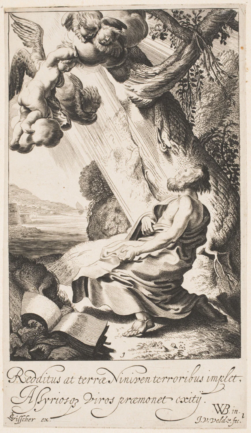 Calling of Jonah , Early 17th century, by Jan van de Velde II, Dutch from the Philadelphia Museum of Art