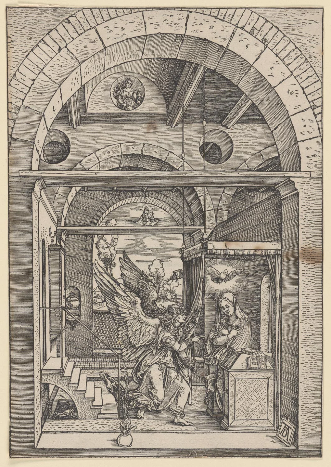 The Annunciation , c. 1503, Albrecht Dürer, German, from the Philadelphia Museum of Art
