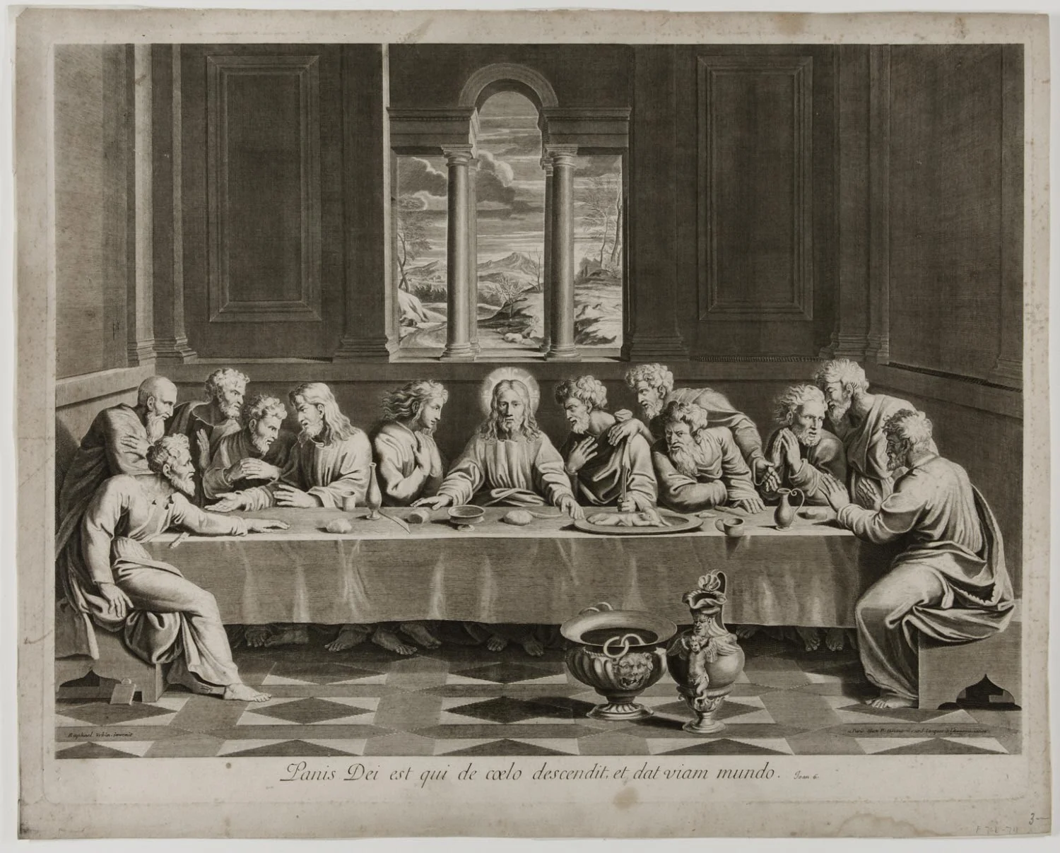 The Last Supper , after 1703, Artist/Maker unknown, French, from the Philadelphia Museum of Art .