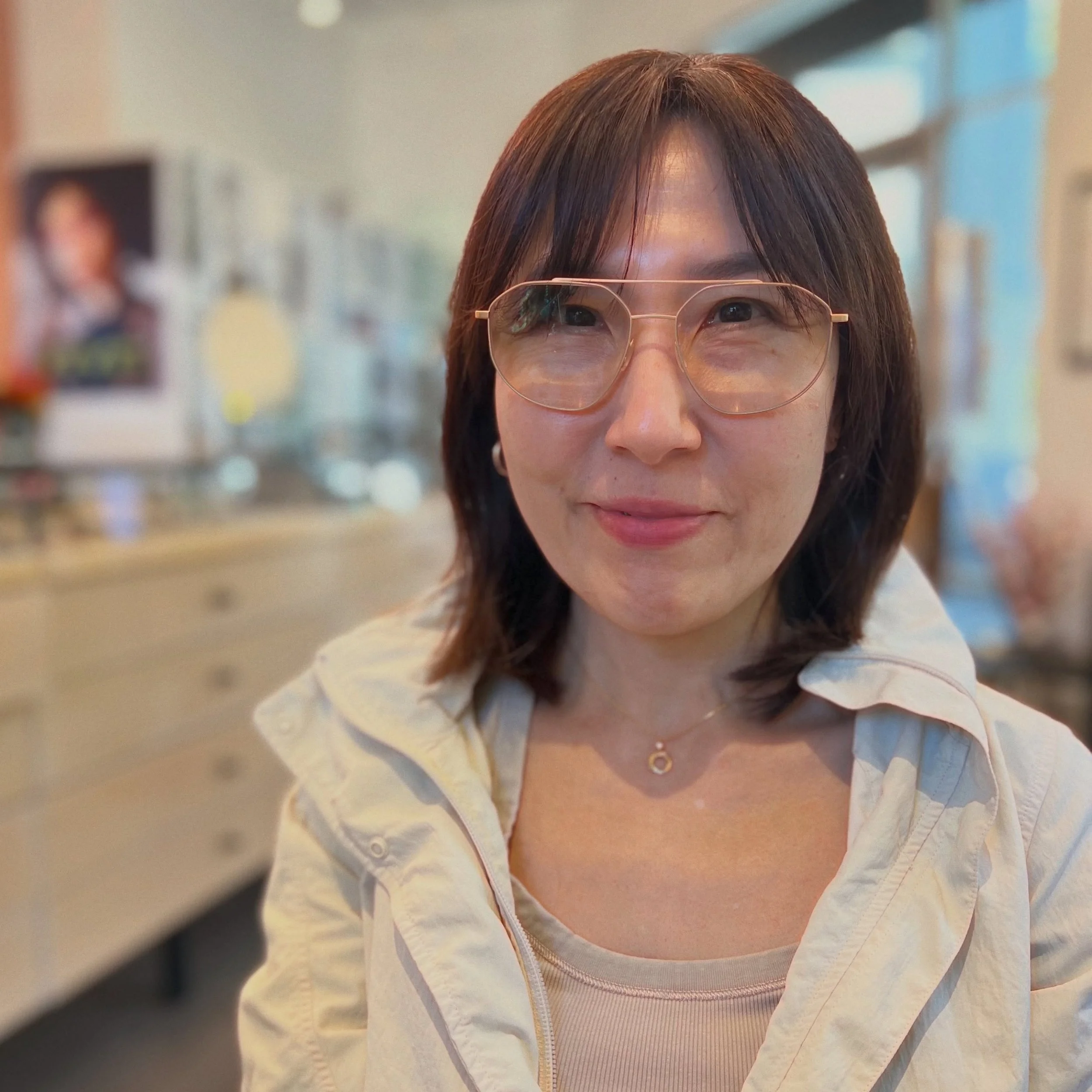 Ellen in her new Orgreen Nivarro frame ❤️