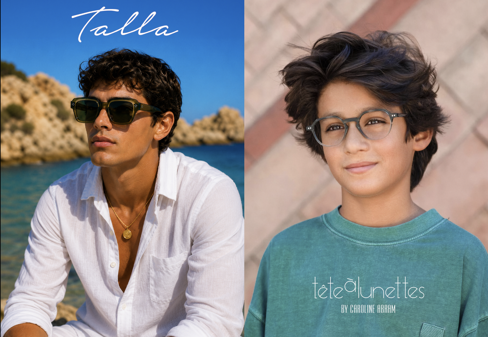 Talla and Tete a lunettes photo of man and a young boy