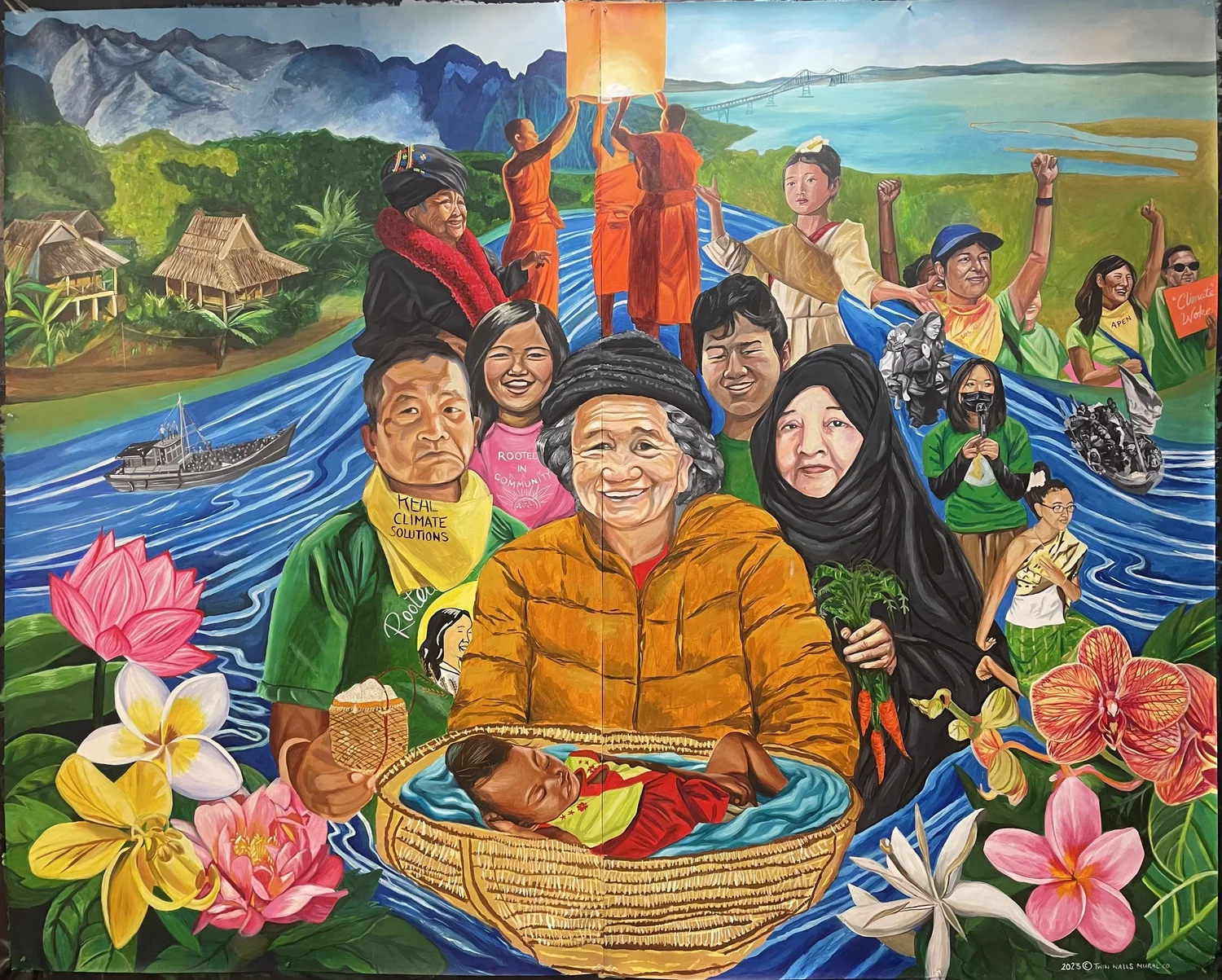 Flowers for Our Families — Twin Walls Mural Company