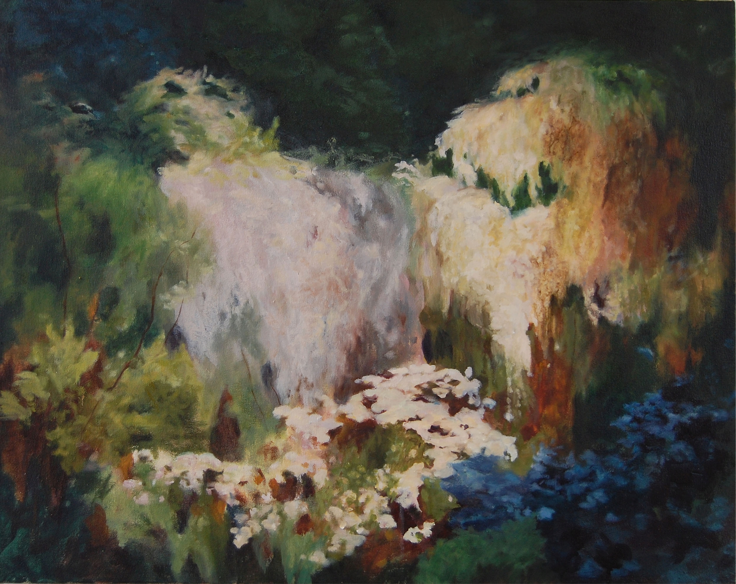 Cascade,  oil on canvas, 60 x 70 cm