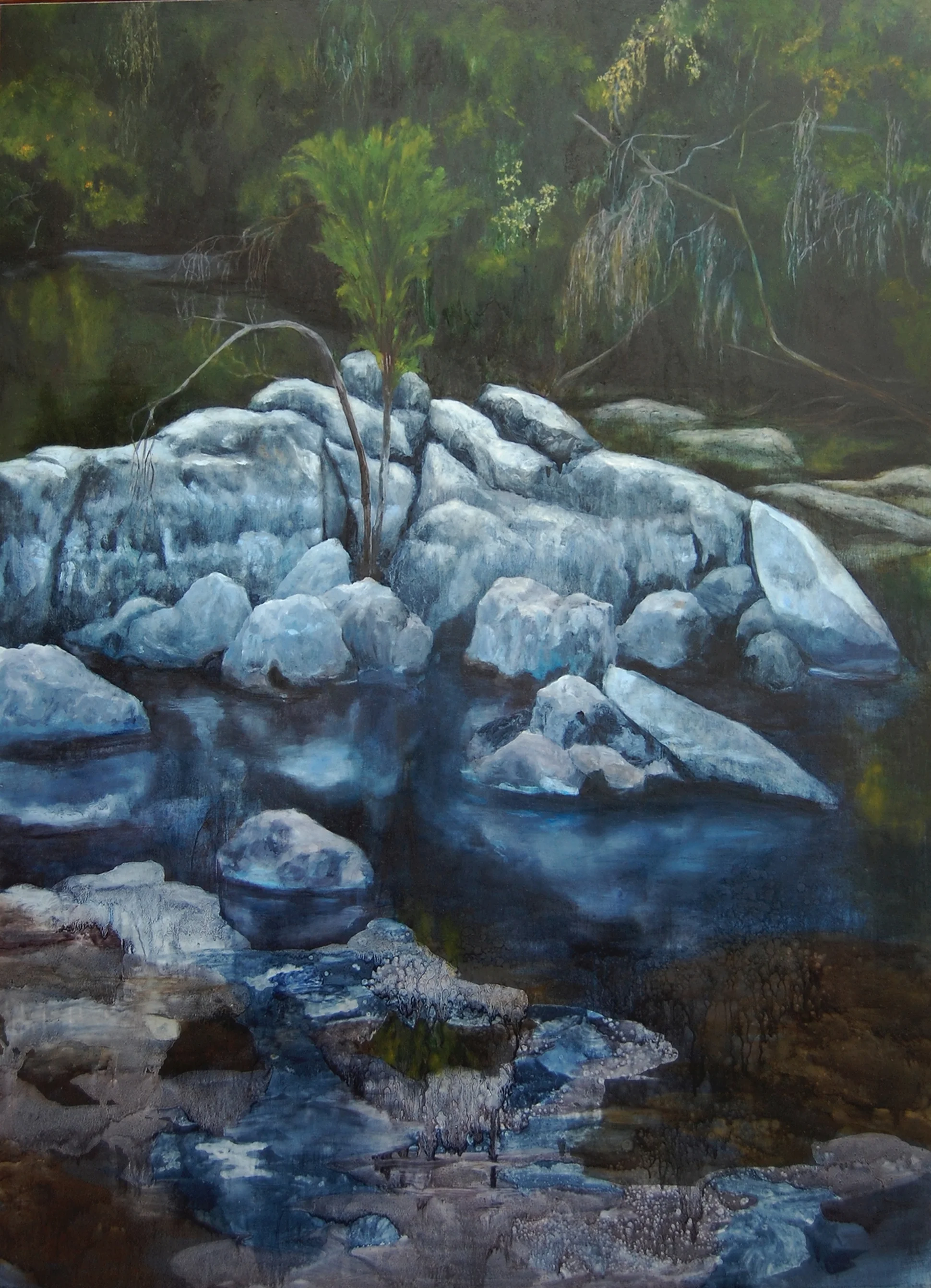 Island, 2018, Oil on board