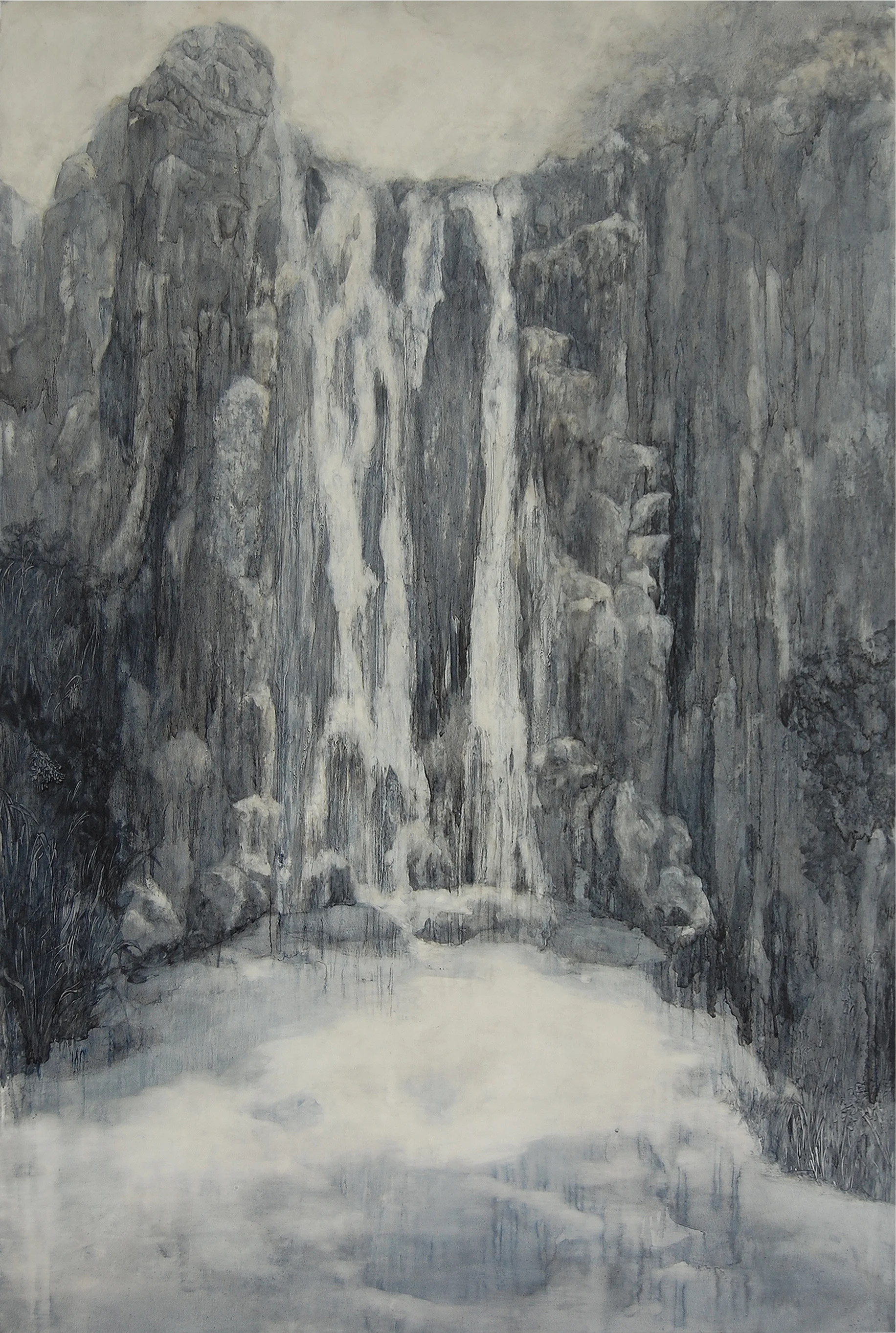 Falls 2, Cape to cape, 2018, oil on board