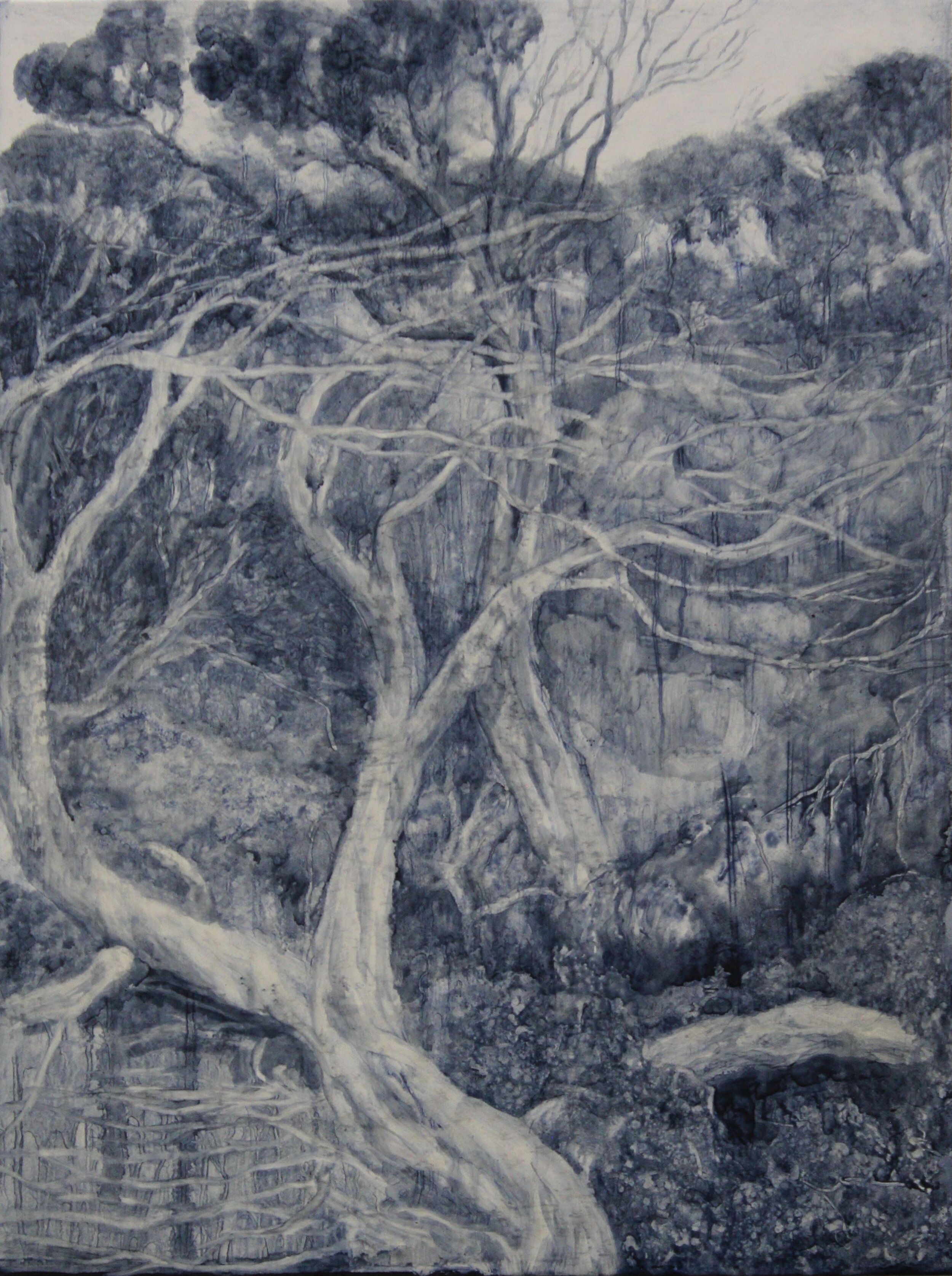 Wilyabrup, 2020, oil and gesso on board, 40 x 30cm