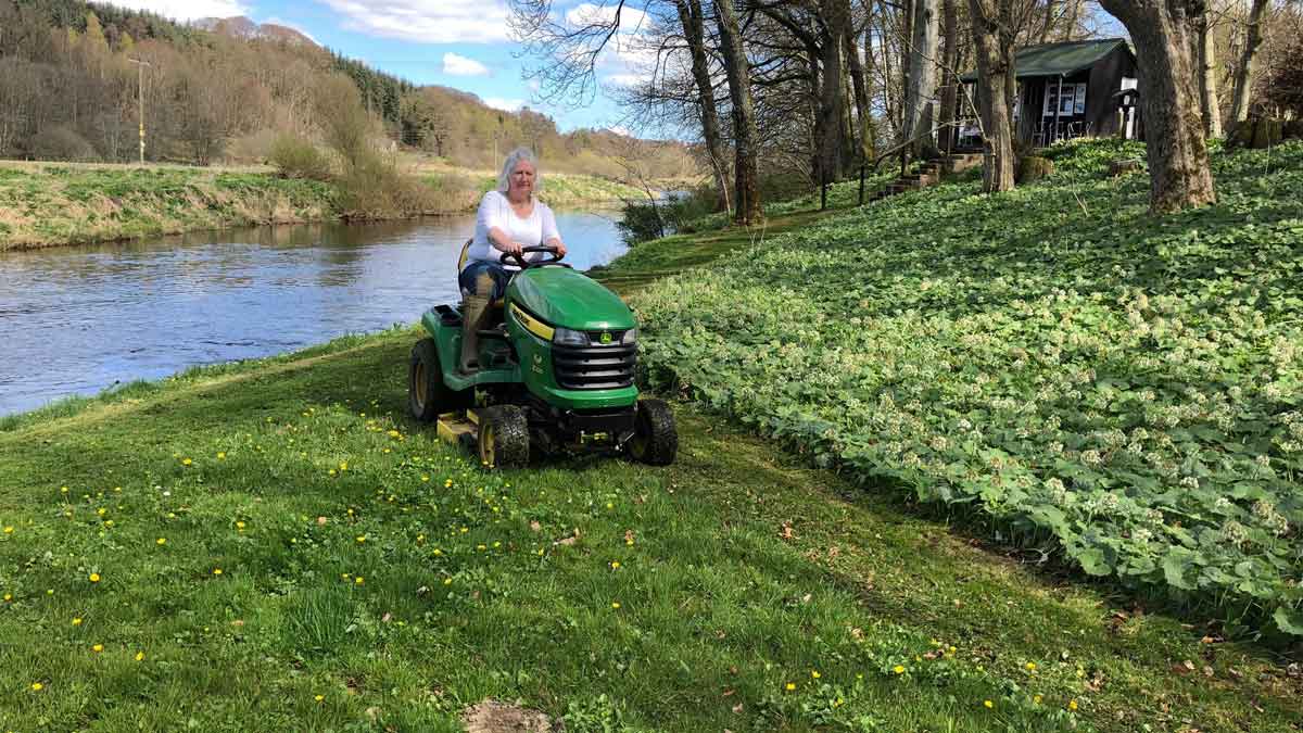 The 1st mow of the season