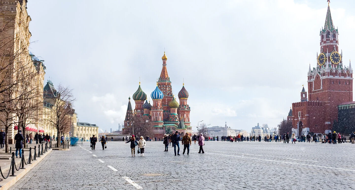 Red Square in the snow, Moscow