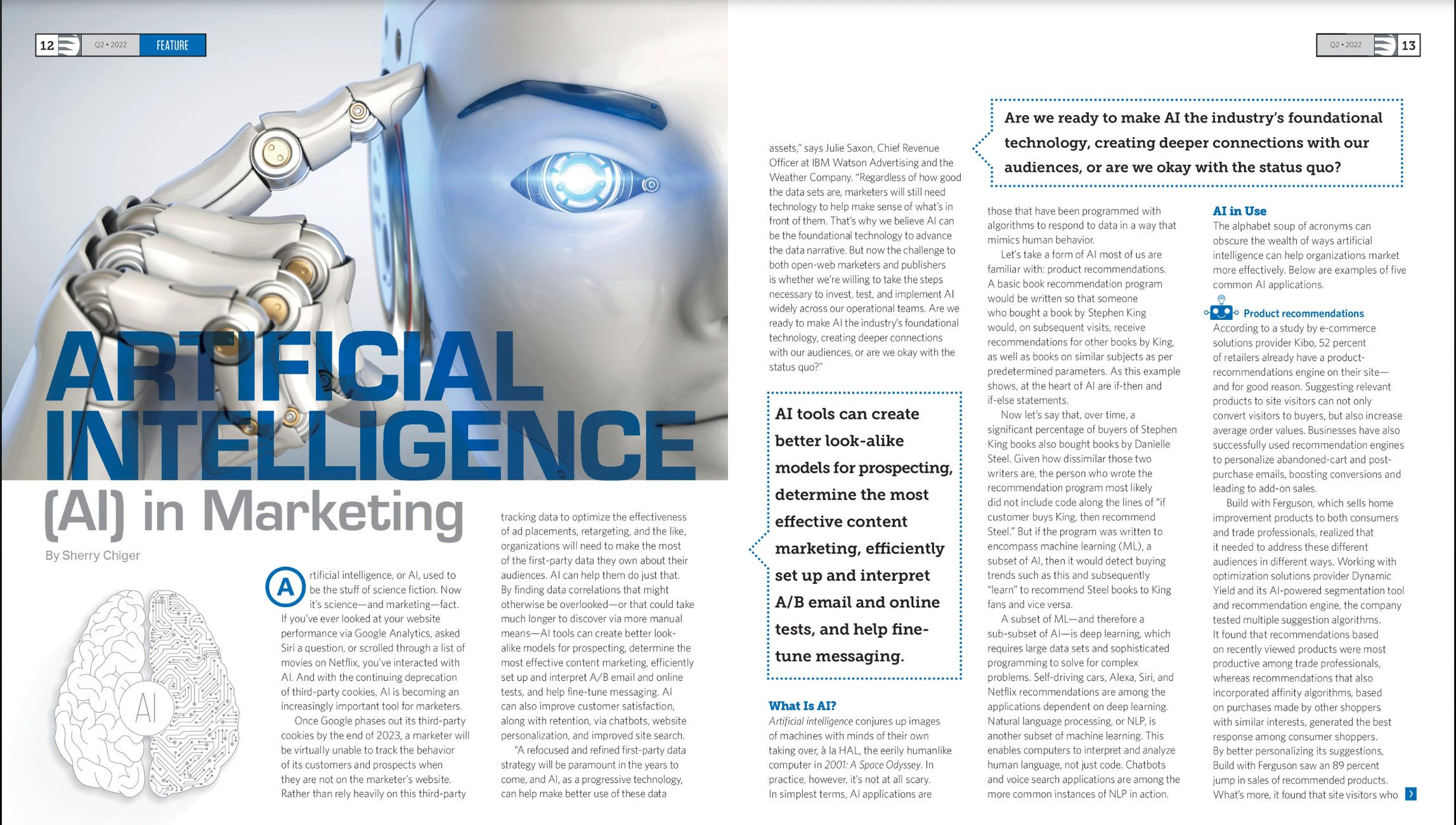 "Artificial Intelligence in Marketing" (The CMO Team)