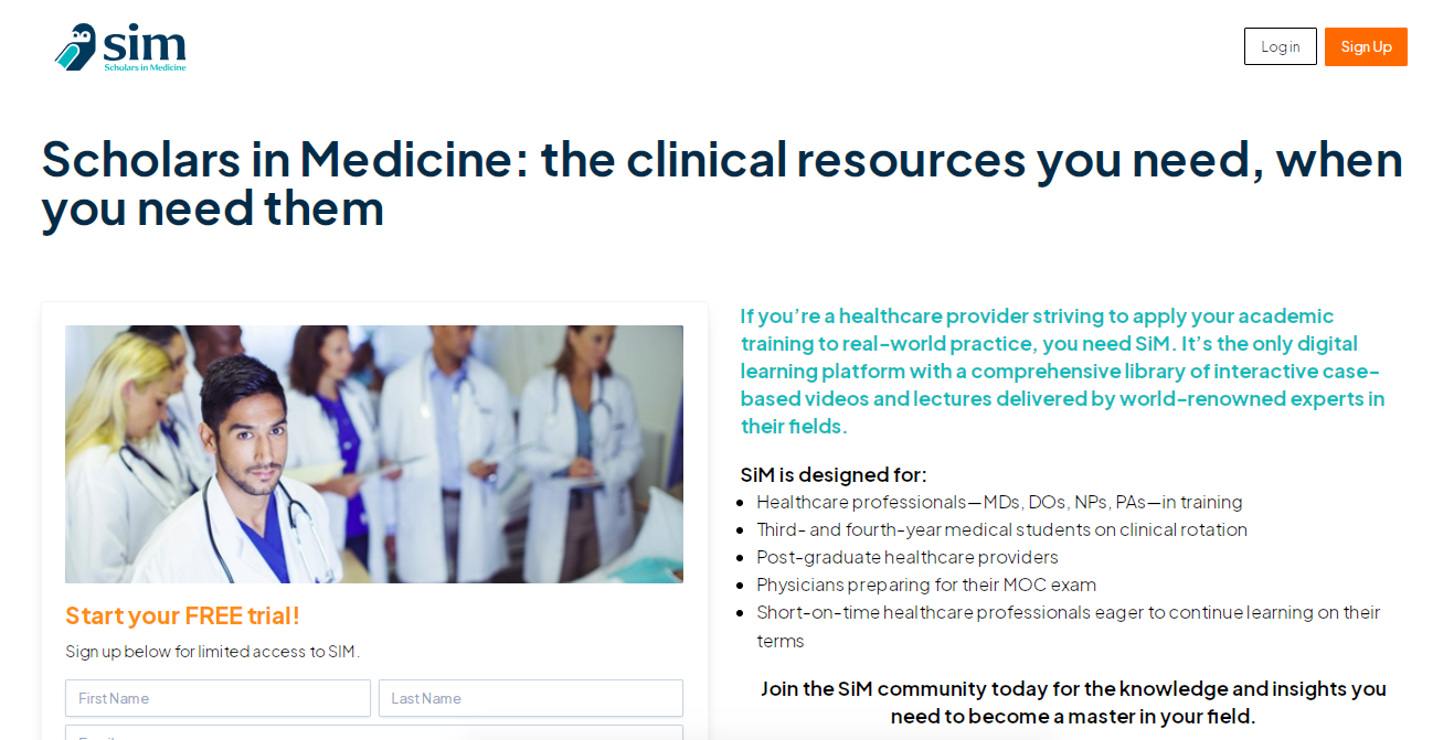 Website Copy (Scholars in Medicine)