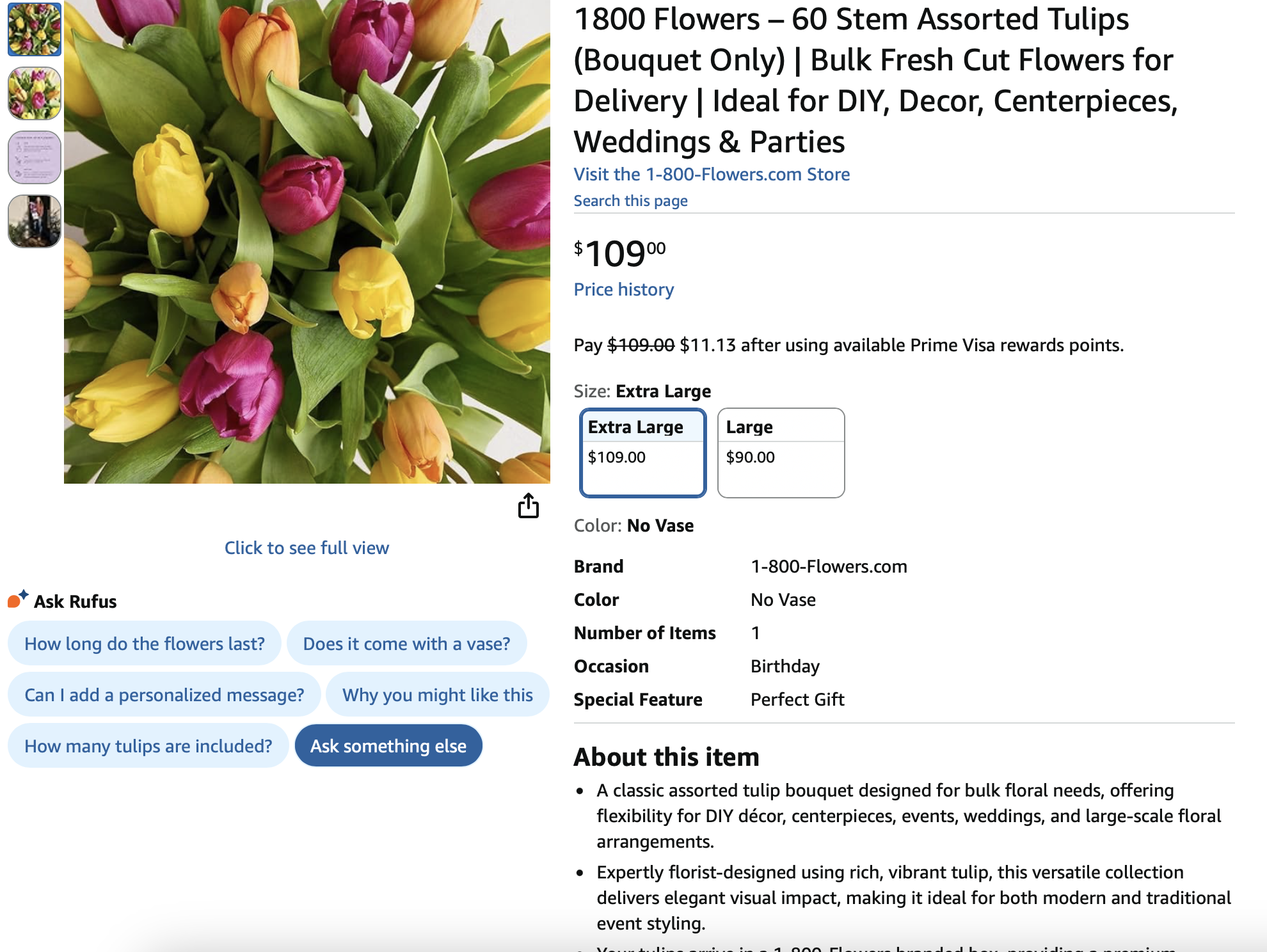 Product Description (1-800-Flowers x Amazon)
