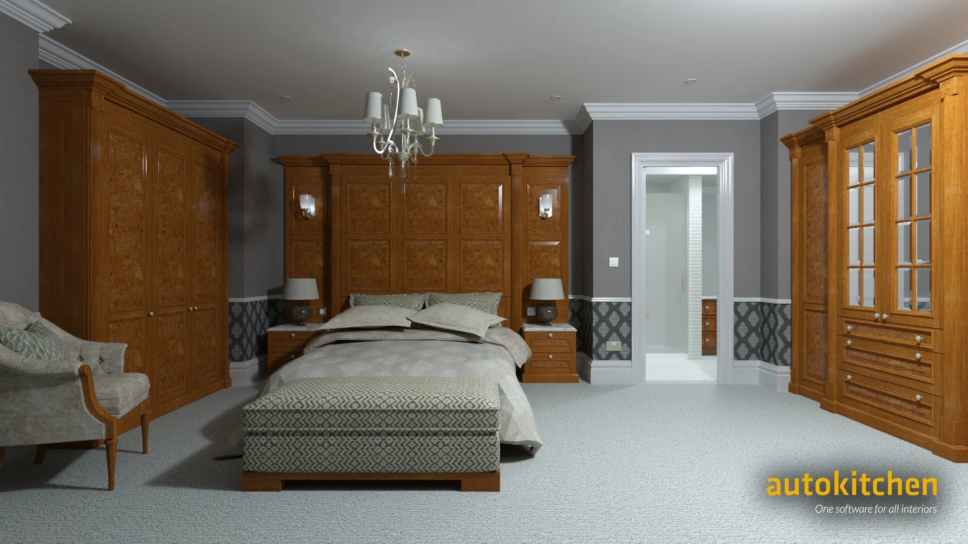 Bedroom Gallery — Kitchen Design Software Rendering Powered by VRAY