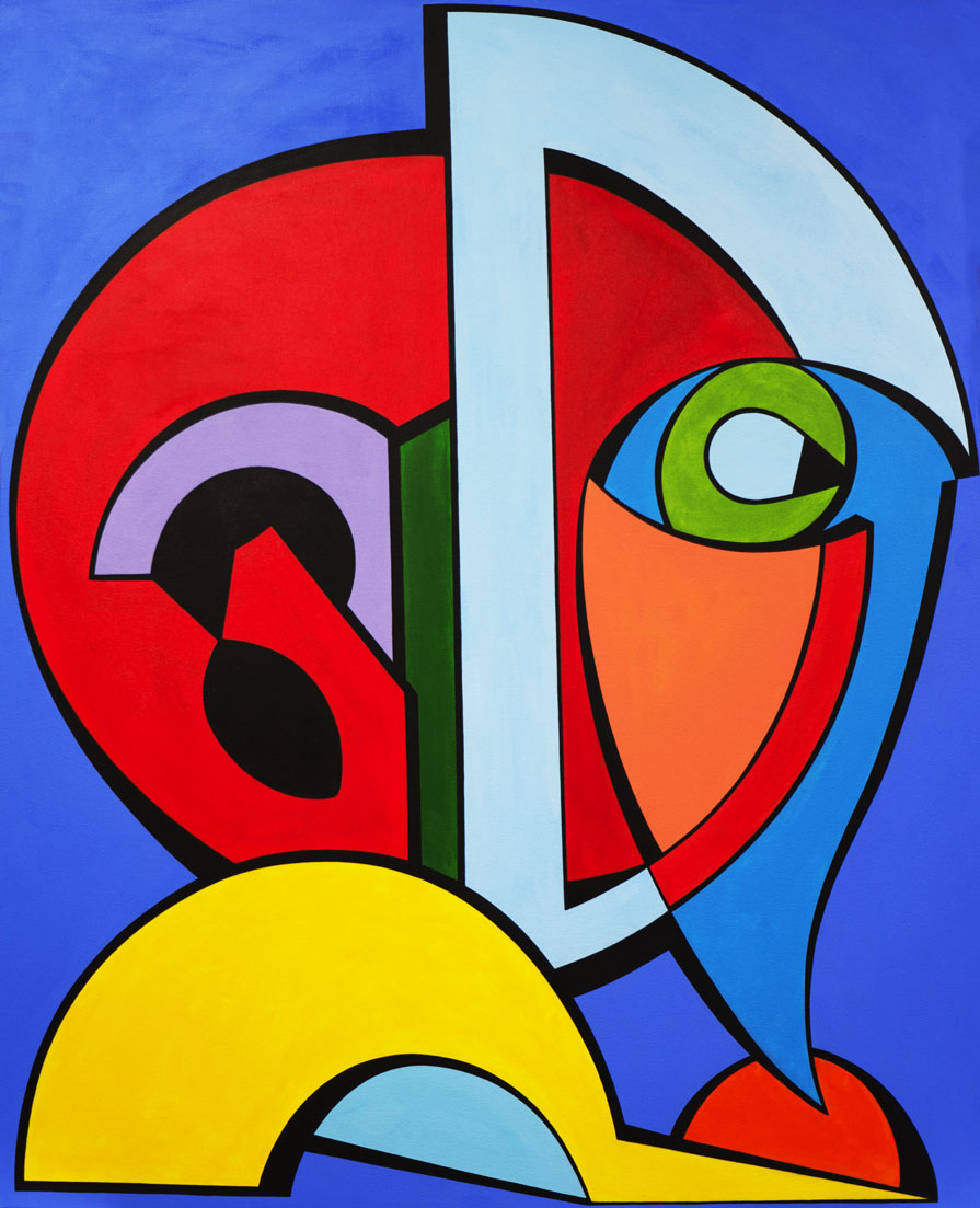 Arc. 2015, 60" x 47". Acrylic on canvas.