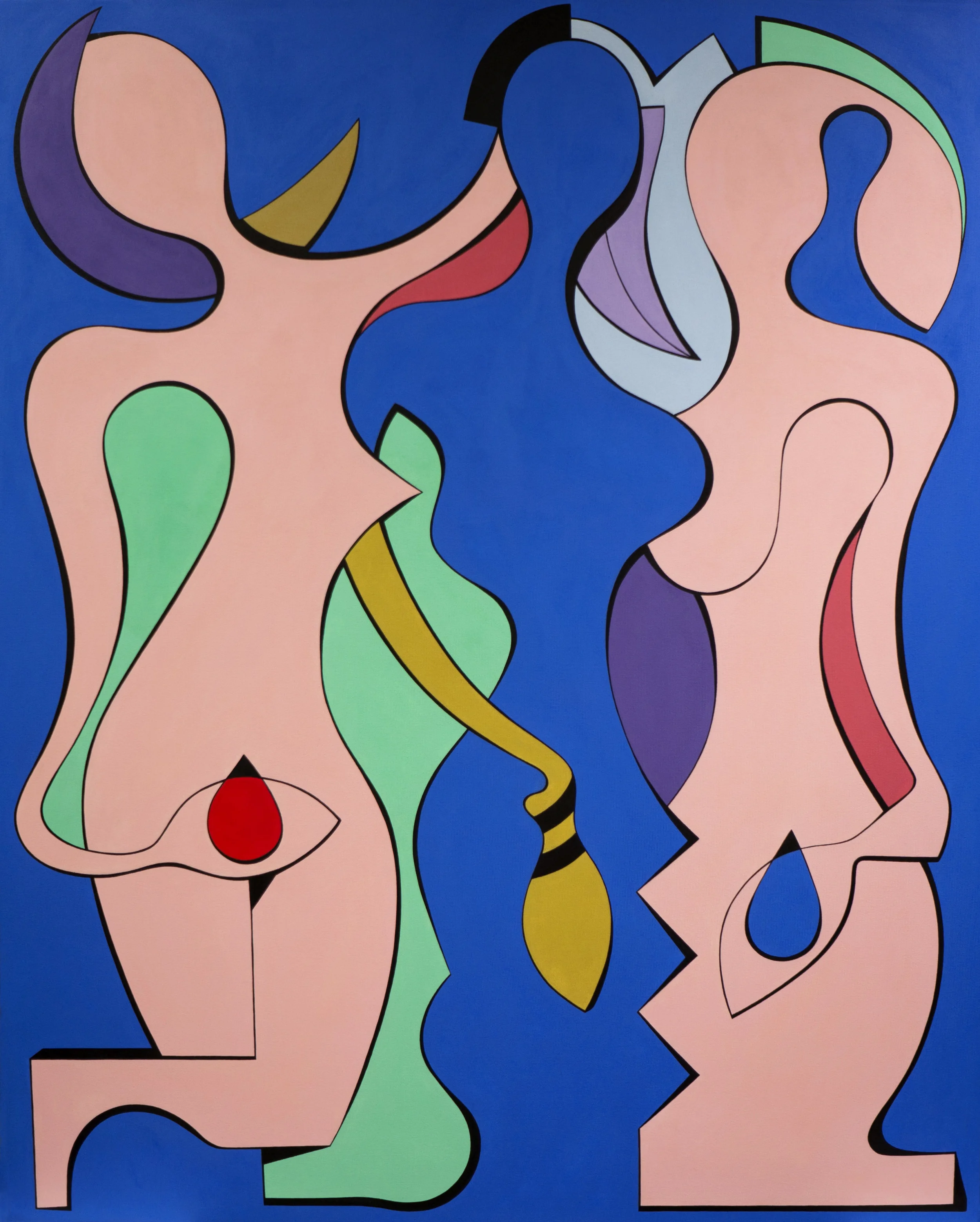 The Women. 2015, 74" x 60". Acrylic on canvas.