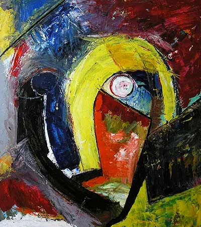 Alfred, 2007 56 x 50". Acrylic on canvas