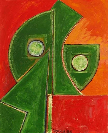 Pushed, 2008 30 x 24". Acrylic on canvas
