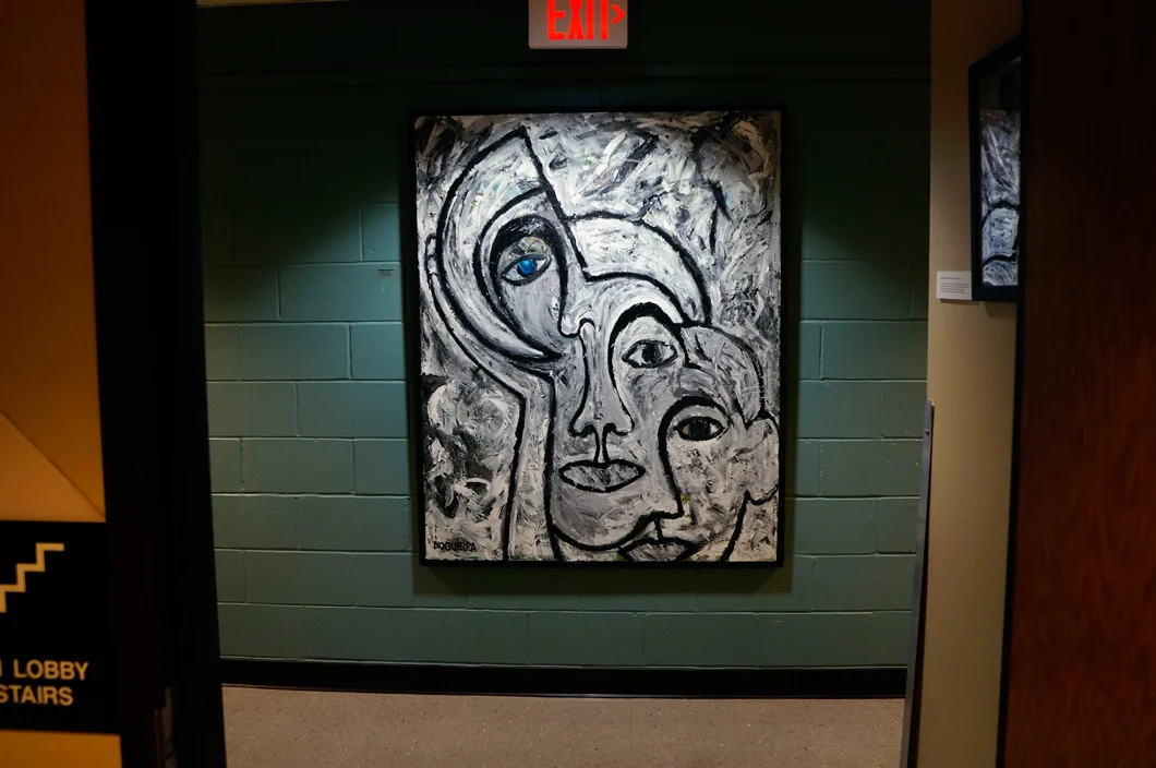 Blue Eye, 1997. 61 x 49" acrylic on canvas.