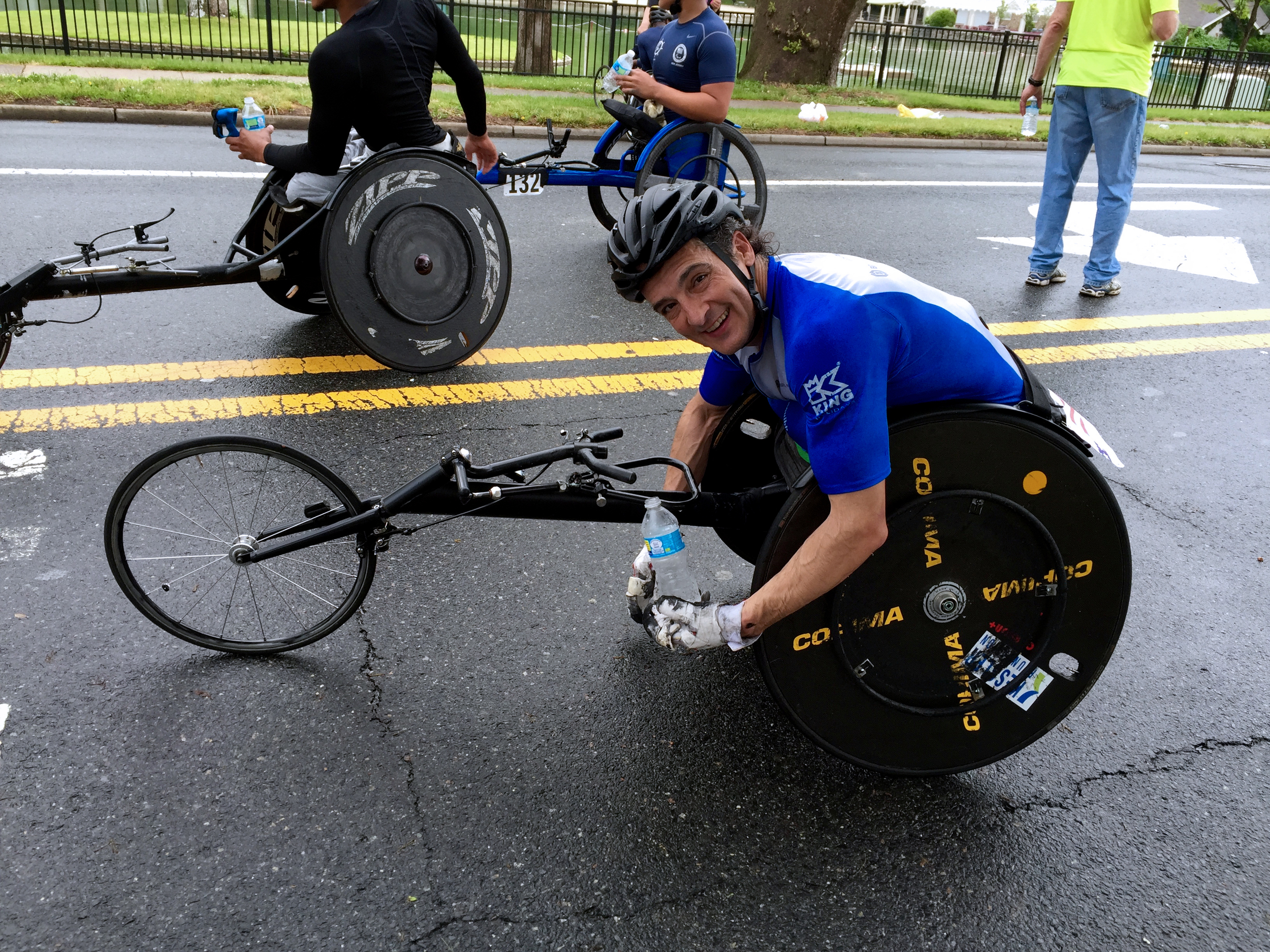 Antonio Nogueira after finishing the 10k. 5/30/2016. Ridgewood, NJ.