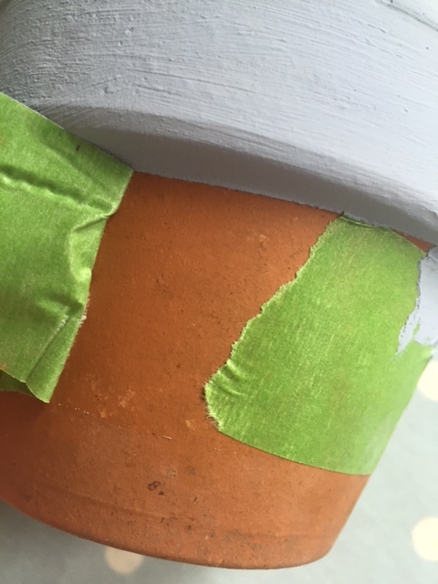 Once dry, peel away FrogTape.