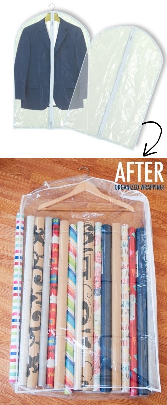 Garment bag hack. (Photo: The Chic)