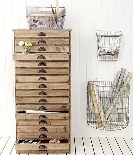  Wall baskets.    (Photo: Living At Home)   