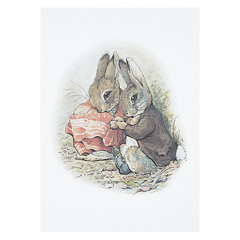  Illustration  Why pay for an expensive print when this Beatrix Potter card looks just as good? Ideal for a nursery or reading nook.    £2.50, John Lewis.   