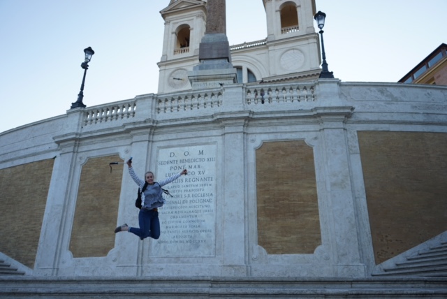 Spanish Steps all to ourselves.
