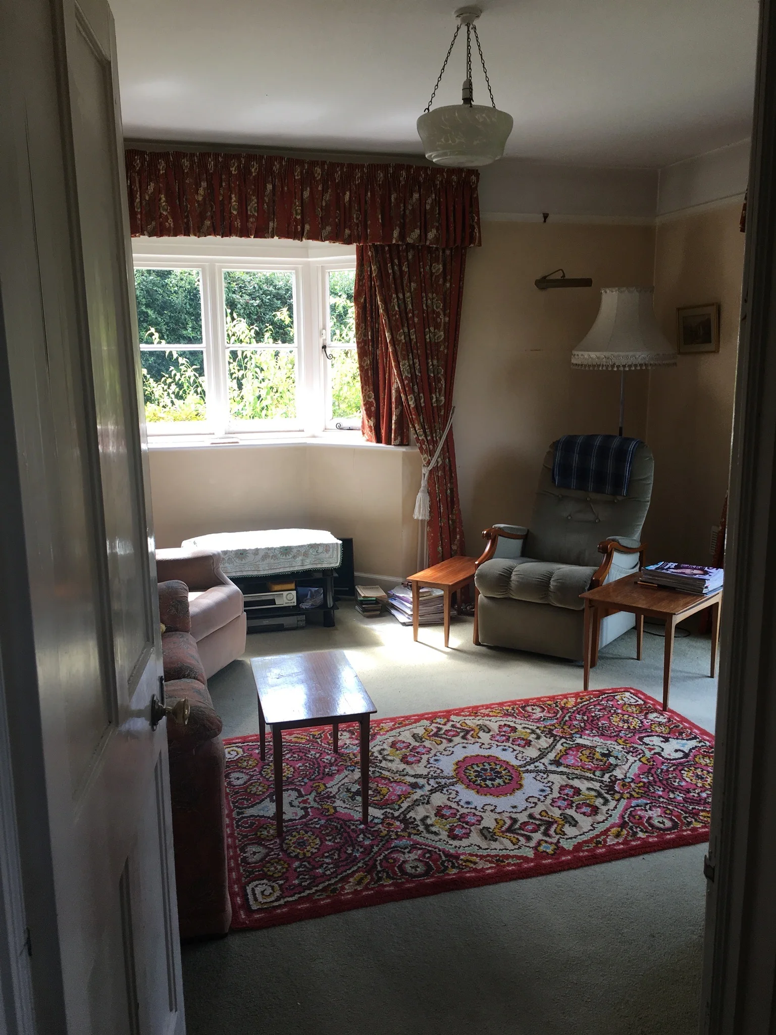 The sun room (now part of our new dining area).