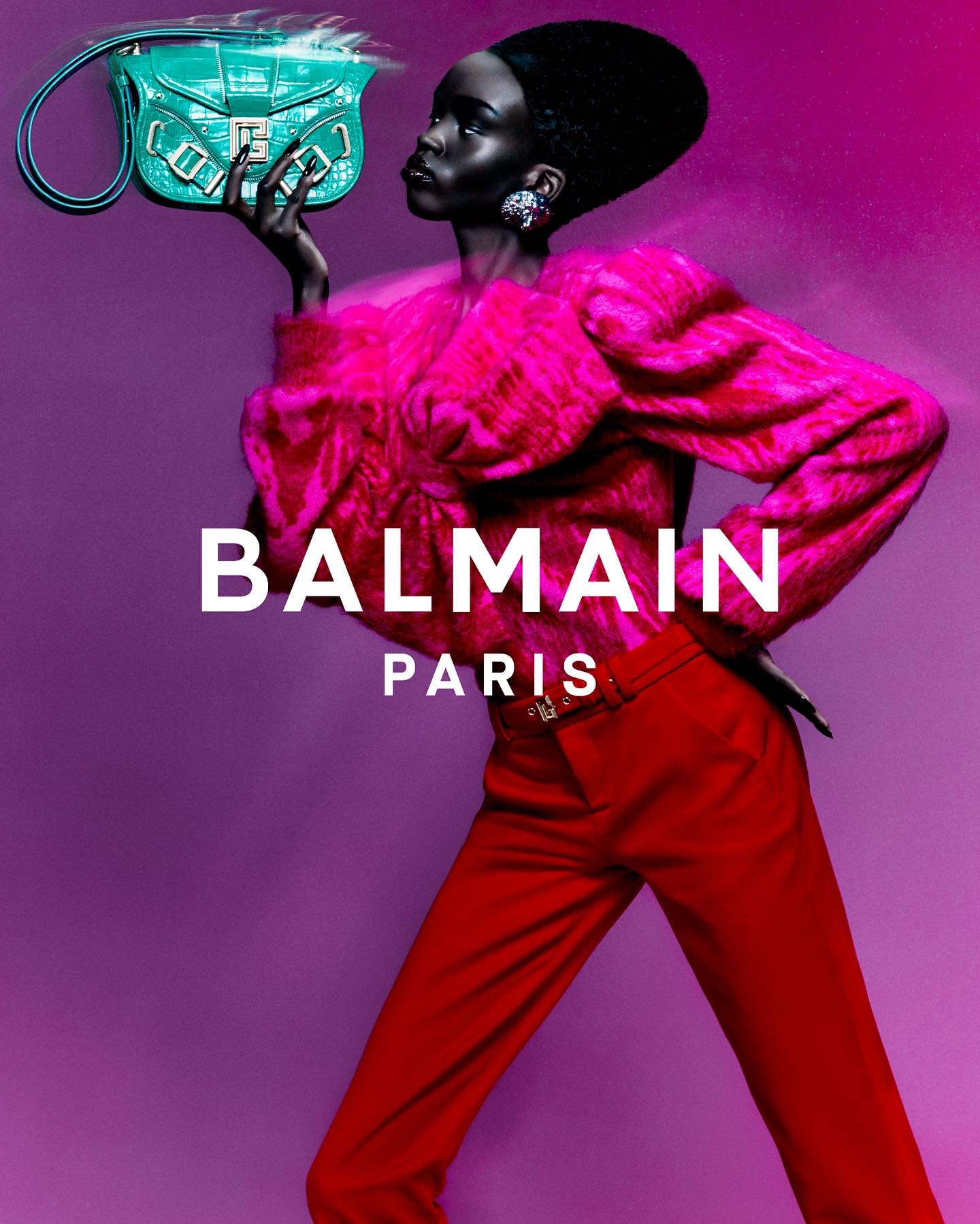 BALMAIN Paris Fall 2023 Campaign Is Sublime Black Beauty on Steroids ...