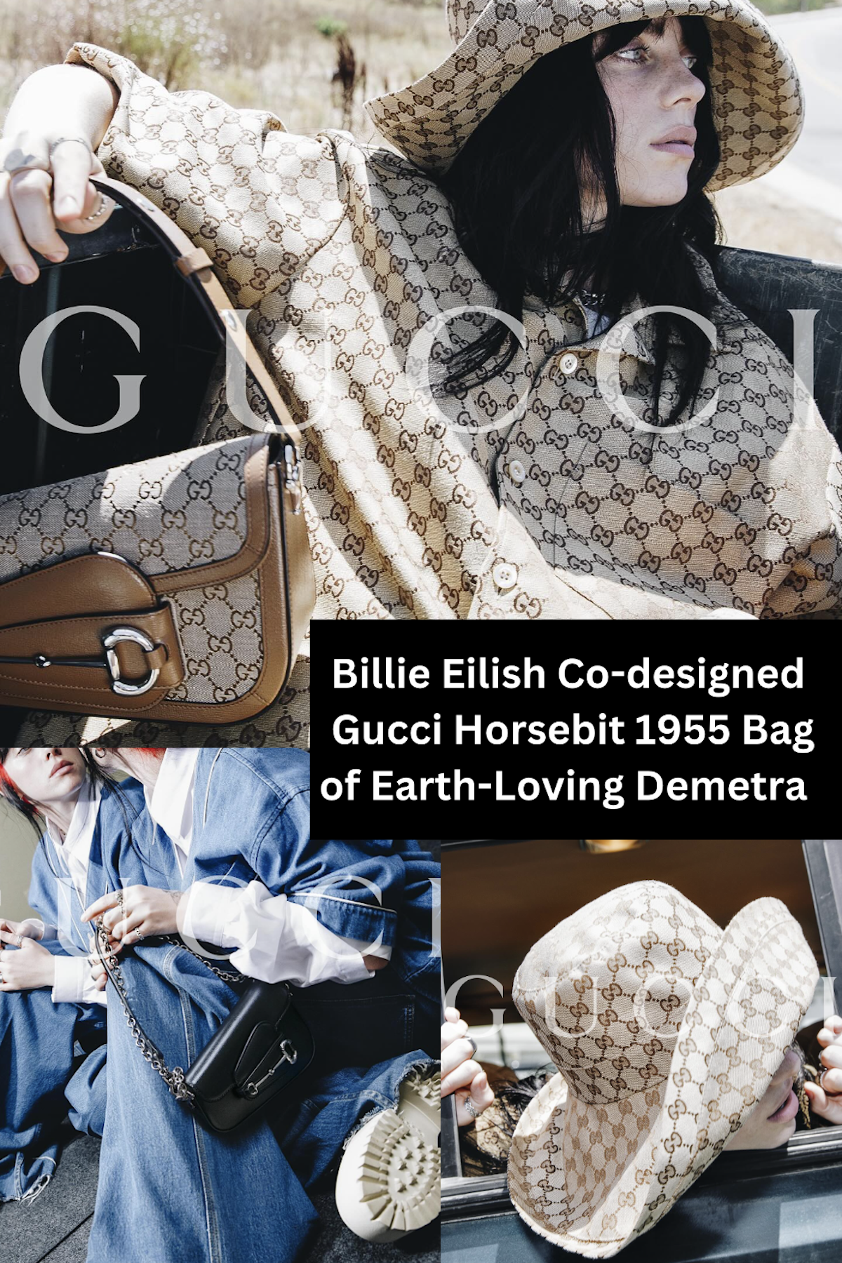 Billie Eilish Fronts Gucci Campaign for Bag in Animal-free Demetra