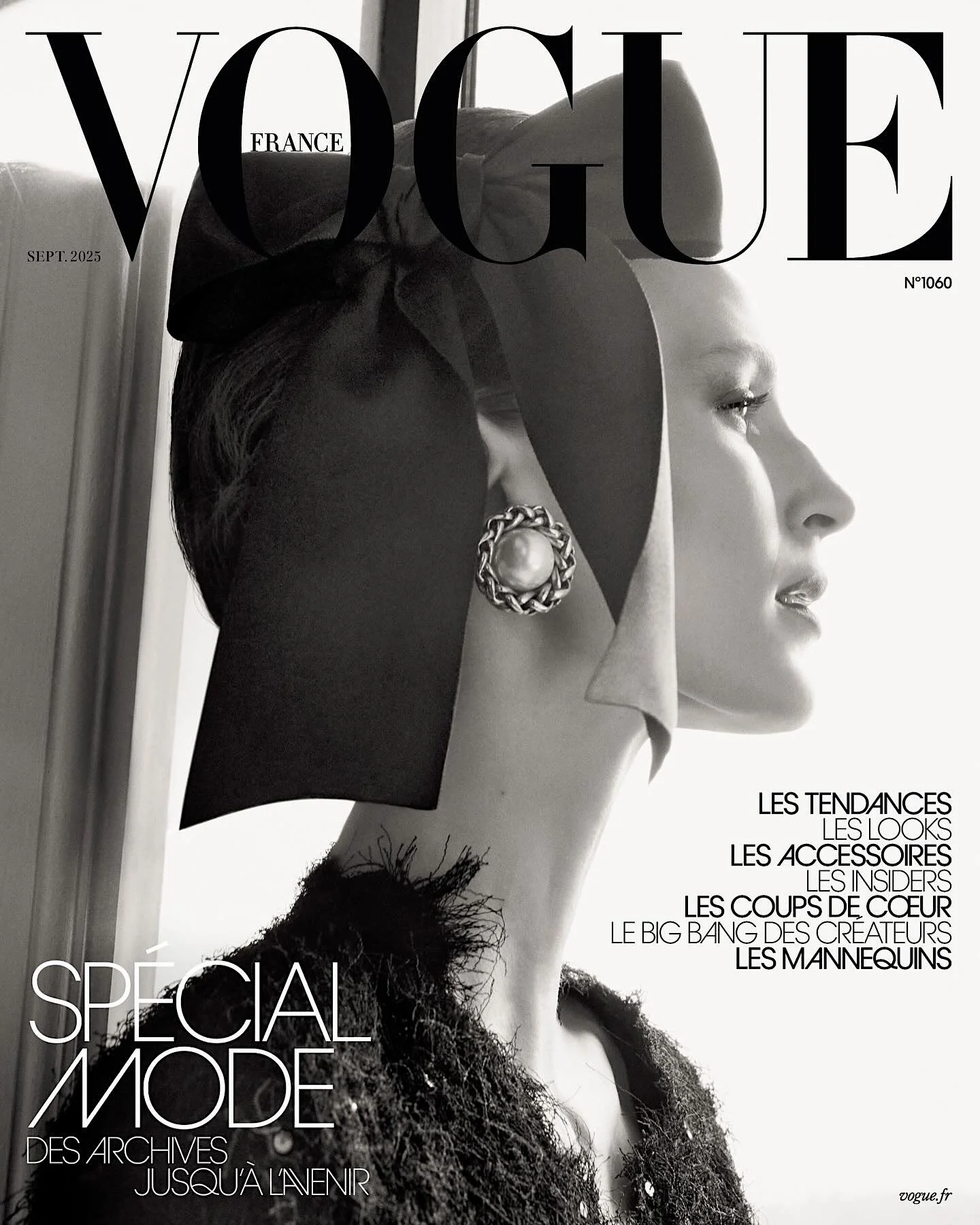 French Vogue Tributes Chanel Couture in Jeanne Cadieu Cover