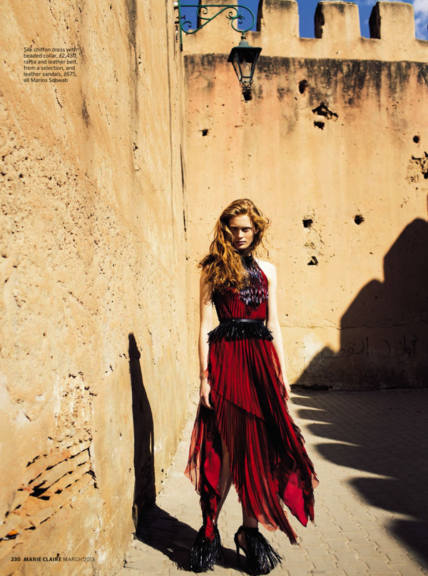 Ilva Heitmann in Morocco by Patric Shaw for Marie Claire UK March 2013 ...