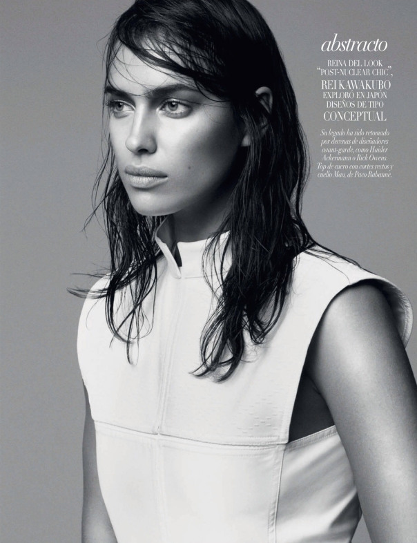 Irina Shayk In White Modernism By David Roemer For Vogue Mexico January ...