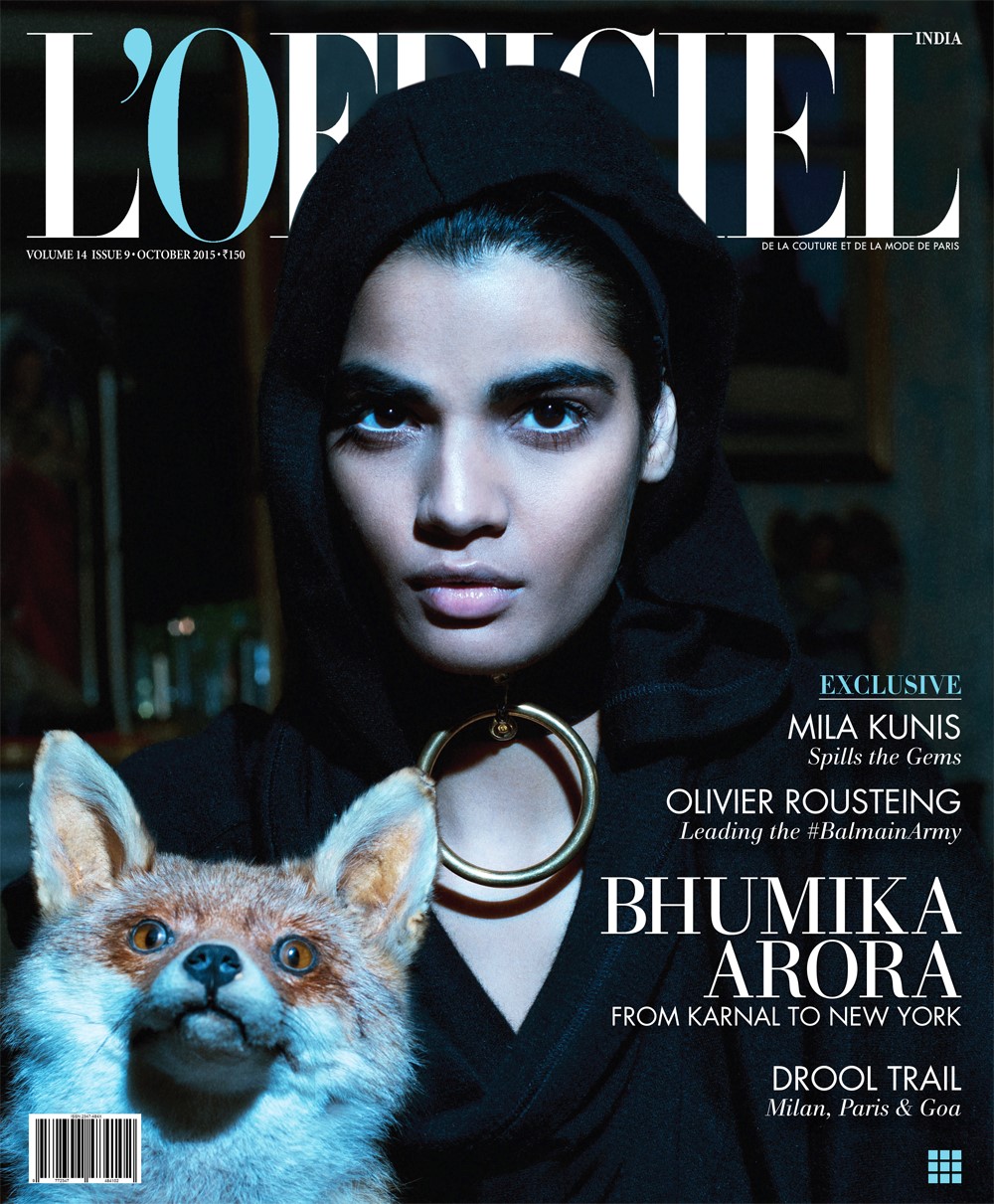 Bhumika Arora in L'Officiel India October 2015 by Onin Lorente- (1).jpg