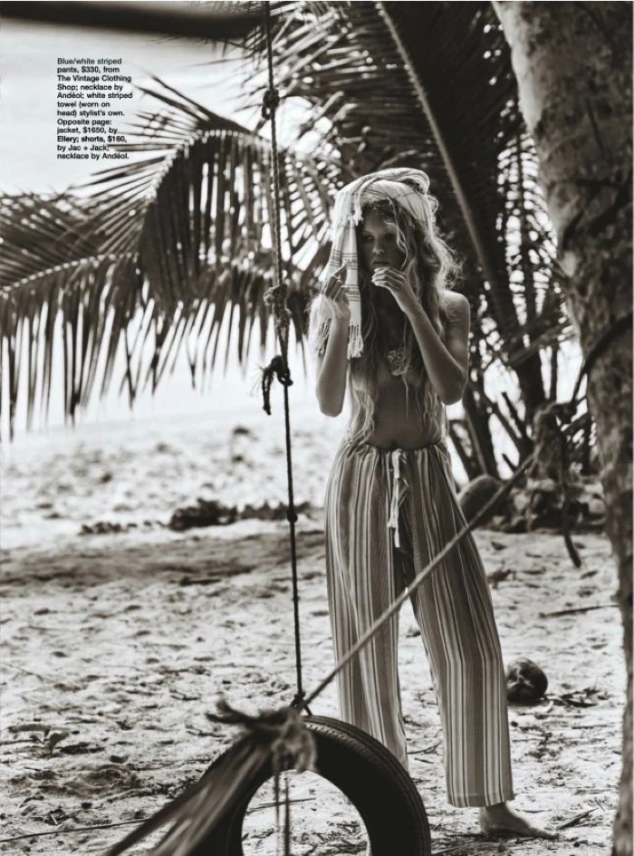 Maggie Laine Is A 'Castaway' Lensed Beachside By David Gubert For Marie ...