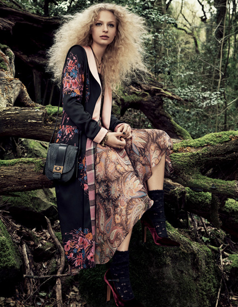 Frederikke Sofie & Heather Kemesky Are Lush Nature Girls In Etro Fall ...